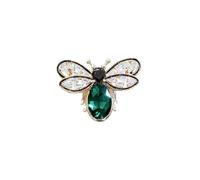 1-2 PCS Rhinestone Crystal Bee Brooch Pin for Women Retro Bee Pearl Lapel Pin Insect Jewelry Gift Dress Suit Accessories Jewelry, S, Zinc, no gemstone