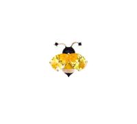 1-2 PCS Rhinestone Crystal Bee Brooch Pin for Women Retro Bee Pearl Lapel Pin Insect Jewelry Gift Dress Suit Accessories Jewelry, S, Zinc, no gemstone