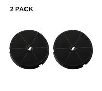 1/2 Pcs Round Active Charcoal Filter For Exhaust Hoods, Range Hood Active Charcoal Filter Replacement Compatible For K25 Models, 190Mm Diameter (2 PACK)