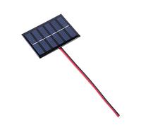 1/2 Pcs Solar Charging Panel 100MA 1W 3V Mini Small Solar Panel Module with Cable DIY Polysilicon Solar Epoxy Cell Charger for Lamp Fan Pump for 2-3V Battery Charging