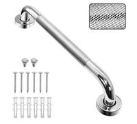 1/2 Pcs Wall Mounted Grab Bar Rail - Anti-Slip Bathroom Shower Grab Bars Stainless Steel Safety Handicap Handle for Seniors Elderly Wall Bath Bathtub Toilet Rail(1PCS,30cm)