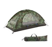 1/2 Person Camping Tent, Ultralight Camouflage Waterproof Camping Tent for Outdoor Hiking Camping, with Two-way Zips(1 person)