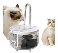 1/2 Pet Water Fountain - USB Wireless Water Fountain, Dog Wireless Water Fountain | Automatic Silent Cat Water Dispenser, Clear Pet Water Fountain for Small Pets Dogs Cats (Clear)