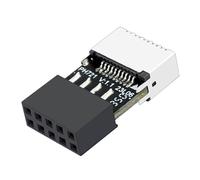 1/2 Piece Type C Motherboard Adapter - USB 2.0 To 9 Pin Connector Type E Female Adapter | Fast Data Transfer USB Motherboard Port, Computer Connects C Motherboard Header Adapter For Data Transfer