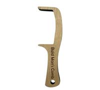1/2 Pieces Bald Man Comb, Wooden Toothless Hair Thinning Comb, Mens Brush Gag Joke For Men, Hairless Combing Brush, Jokes And Pranks For Adults, Funny For Men, Friends, Family