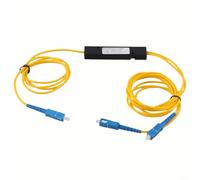 1/2 Pigtail Optical Fiber Splitter, Singlemode for SC/UPC Connector for FTTH Passive Optical Networks, 1310-1550 nm Wavelength, ABS Housing, 1.2 m Cord Length,