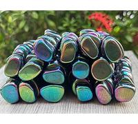 1/2 Pound Rainbow Fridge Magnets - Polished Magnetic Hematite, Strong and Heavy Duty for Whiteboard, Office, Classroom, Kitchen, Home, and Cabinet Accessories (Rainbow, 0.5 lb)
