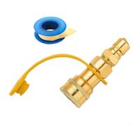 1/2" QDD Brass for Quick Release Coupling for Propane Butane Hose Low Pressure Gas BBQ Camping Stoves