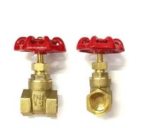1/2 quot; 3/4 1 1-1/4 1-1/2 2 3 4 Brass gate valves DN15 20 25 Water Valve Switch Internal Thread Gate 1Pcs(2.5 Inch)