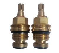 1/2" Screwdown Tap Gland 18 Teeth 7.6mm Spline - 50cm Height - for Armitage Shanks, Tantofex, Ideal Standard - Full Turn with Rubber Washer
