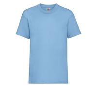 (1-2, Sky Blue) Fruit Of The Loom Childrens/Kids Valueweight T-Shirt