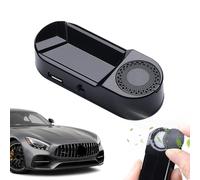 1/2 Solar Alarm - Solar Operated Decoy Alarm, Car Alarm deterent | Fake Led Flashing Car Alarm, Car Security Products, USB Charging Car Alarm for Most Bikes, 1.5x6.5x2.5cm