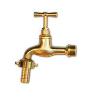 1/2" Solid Polished Brass Tap Faucet Mixer Basin Garden Bathroom Kitchen BIB