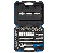 1/2" Sq. Dr. Combined MM/AF Socket Set (33 Piece)