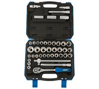 1/2" Sq. Dr. Combined MM/AF Socket Set (41 Piece)