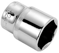 1/2" Square Drive Socket, 6 Point Hex Socket, Chrome Vanadium Steel Wrench Accessory, 38mm Length, 8mm/17mm/19mm/30mm32mm Deep(24mm)