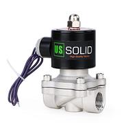 1/2" Stainless Steel Electric Solenoid Valve 12V DC G Thread Normally Closed VITON from U.S. SOLID
