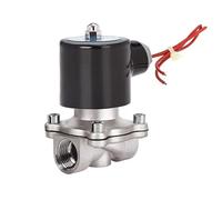 1/2" Stainless Steel Solenoid Valve Normally Closed DN15 Pipeline Control Switch Water Valves for Water Oil Air 220V 24V 12V(G-24VAC)
