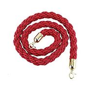 1.2" Thick Red Twisted Hemp Rope, Crowd Control Stanchion Post Queue Line Barrier Rope, Grand Opening Ceremony