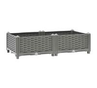 vidaXL Raised Bed Polypropylene Garden Planter Flower Box Pot Planting Bed