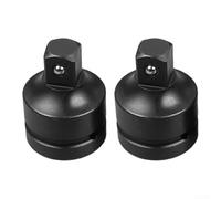 1/2 to 3/8 Drive Sleeve Adapter Socket Ratchet Wrench Adapter with Long Lasting Black Oxide Finish Designed for Automotive Repair and Home Improvement Tools