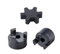 1/2" to 7/8" 3-Piece L Jaw Coupling Coupler Set L075 Flexible Multi-Flex Couplings HT250 Steel for Log Wood Splitter with Buna-N NBR Rubber Spider