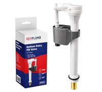 1/2" Toilet Fill Valve WRAS Approved Bottom Entry Cistern Inlet Valve Adjustable Float Brass Thread Fast Fill 3.5L/Min Universal Fit Easy Install 5 Year Guarantee