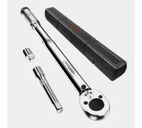 30-210 Nm 1/2 Torque Wrench with 3/8 Reducer VonHaus Silver One Size