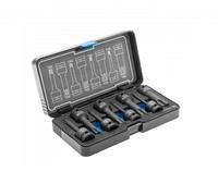 Högert Technik Torx Compressed Air Impact Wrench Socket Set of 8 1/2 Inch CrMo Torx Impact Wrench Set for Car and Mechanics Service