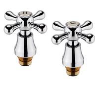 1/2" Traditional Crosshead Style Tap Conversion Kit By Taps2Traps Hot & Cold Pair Inc Cartridges