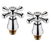 1/2" Traditional Style Tap Conversion Kit by Taps2Traps Hot & Cold Pair