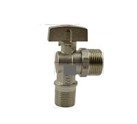 1/2" Turn 3/4" Male Ball Angle Valve Elbow 90 Degree Hole Size 9.5mm Water Gas Oil Height 78mm