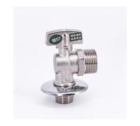 1/2" Turn 3/4" Male Ball Angle Valve Elbow 90 Degree Hole Size 9.5mm Water Gas Oil Height 78mm Blue Point
