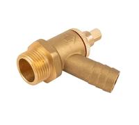 1/2" Type A Brass Drain Off Cock - Compression Drain Valve for Water Systems, Durable Brass Body, Easy to Operate