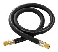 1/2" Vacuum Refrigerant Hose, High Flow HVAC Refrigerant Hose 1/2 FL for R410A R134A R407C R502 R12 R22 System, 640 PSI Working Pressure, 60 Inch Black AC Recharge