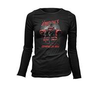 1.2 Women's T-Shirt Freddy Comes Over Nightmare - Black - S
