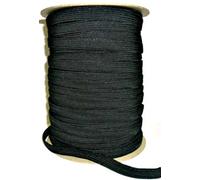 1/2" Woven Flat Elastic 12mm Half Inch Trimming Sewing Waistband Art & Craft Black White Elastic (Black, 5 Metre)