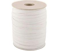 1/2" Woven Flat Elastic 12mm Half Inch Trimming Sewing Waistband Art & Craft Black White Elastic (White 1 Metre)
