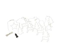 1.2 x 1.1m Christmas Window Curtain Light with 327 Cool White LEDs Samuel Alexander White One Size