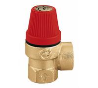 1/2" X 1/2" Safety Relief Valve (3 Bar) With Gauge (M X F Bsp Connection)