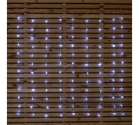 1.2 x 1.2m Light up Christmas Star Curtain Lights with 108 White LEDs
