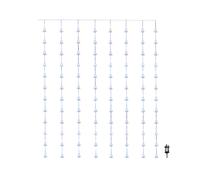 1.2 x 1.2m Light up Curtain Lights with 108 White LEDs Samuel Alexander White One Size