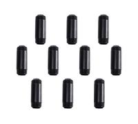 1/2" x 2" Black Painted Iron Pipe, Home TZH 10 Pack Black Paint Finish Threaded Metal Pipe Nipple for DIY Project/Furniture/Shelving Decoration (10, 2")