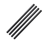 1/2" x 24" Black Painted Industrial Pipe, Home TZH 4 Pack Threaded Black Iron Pipe Nipple for DIY Project/Furniture/Shelving Decoration (4, 24")