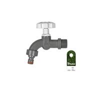 1/2" x 3/4" BSP Plastic Outdoor Garden Watering Tap Valve with Hose Connector