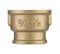 1/2" x 3/8" BSP Female Thread Pipe Reduction Muff Union Joiner Fitting Brass