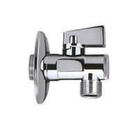 (1/2" x 3/8") Chrome Water Isolating Ball Valve 3/8 1/2 3/4 15-22mm Lever Taps Plumbing