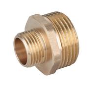 1/2 x 3/8in BSP Male Thread Pipe Reducer Nipple Brass Fittings Couplings