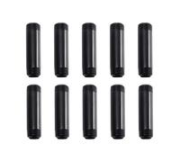 1/2" x 4" Black Painted Iron Pipe, Home TZH 10 Pack Black Paint Finish Threaded Metal Pipe Nipple for DIY Project/Furniture/Shelving Decoration (10, 4")