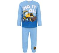 (1-2 Years) JCB Long Sleeve Long Leg Pyjama Set (Boys Blue)